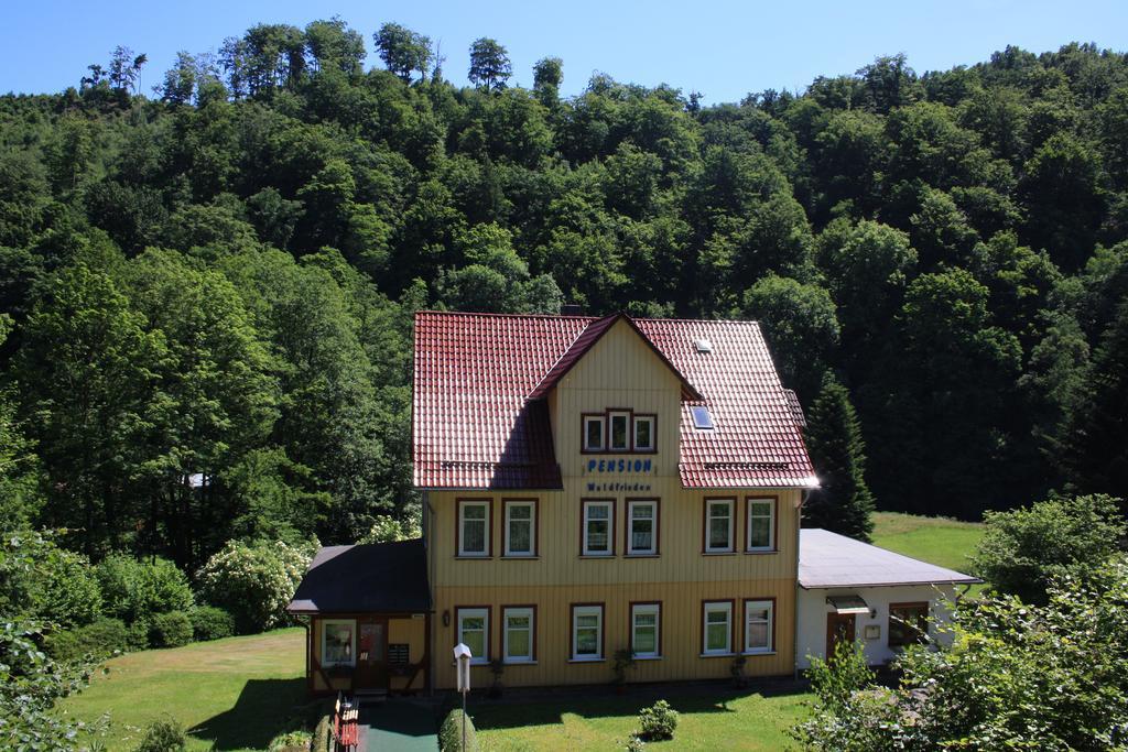 Pension Waldfrieden Thale Bagian luar foto